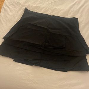 BCBG tiered black skirt